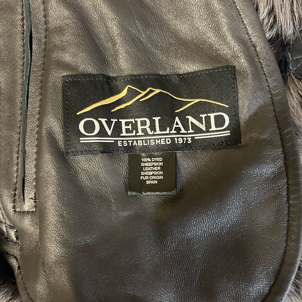 Overland Black Leather Trench Coat